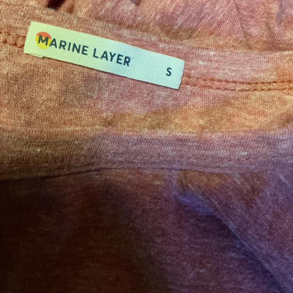 Marine Layer “All Good Baby Baby” Graphic T-Shirt | Soft Red Tee - Image 2