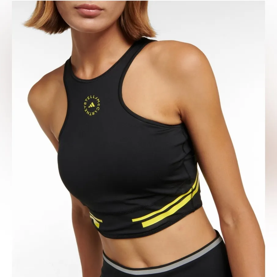 Adidas by Stella McCartney's TruePace crop top Black - Image 3