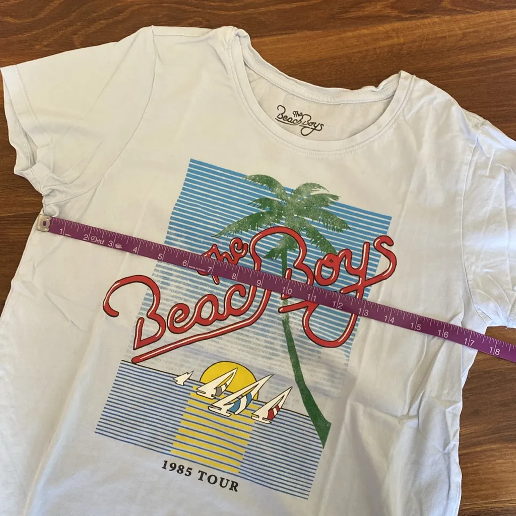 The Beach Boys 100% Cotton 80s Reproduction 1985 Tour Graphic T - Image 4