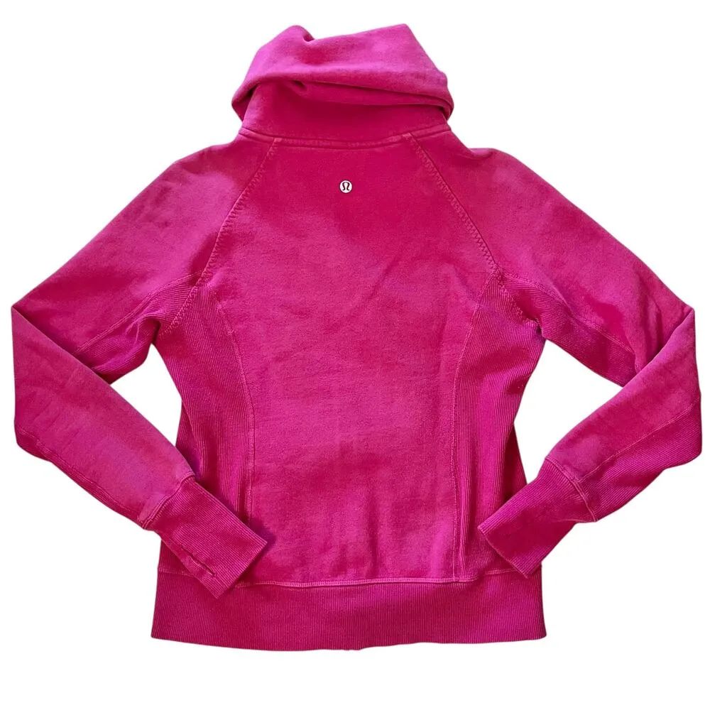 Lululemon Calm & Cozy Raspberry / Guava Lava Jacket Size 6 - Image 4