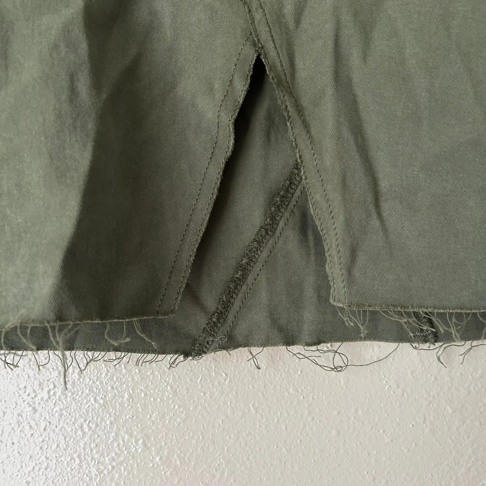 Hudson Olive Green High Rise Lulu Mini Skirt Size 28 - Image 5