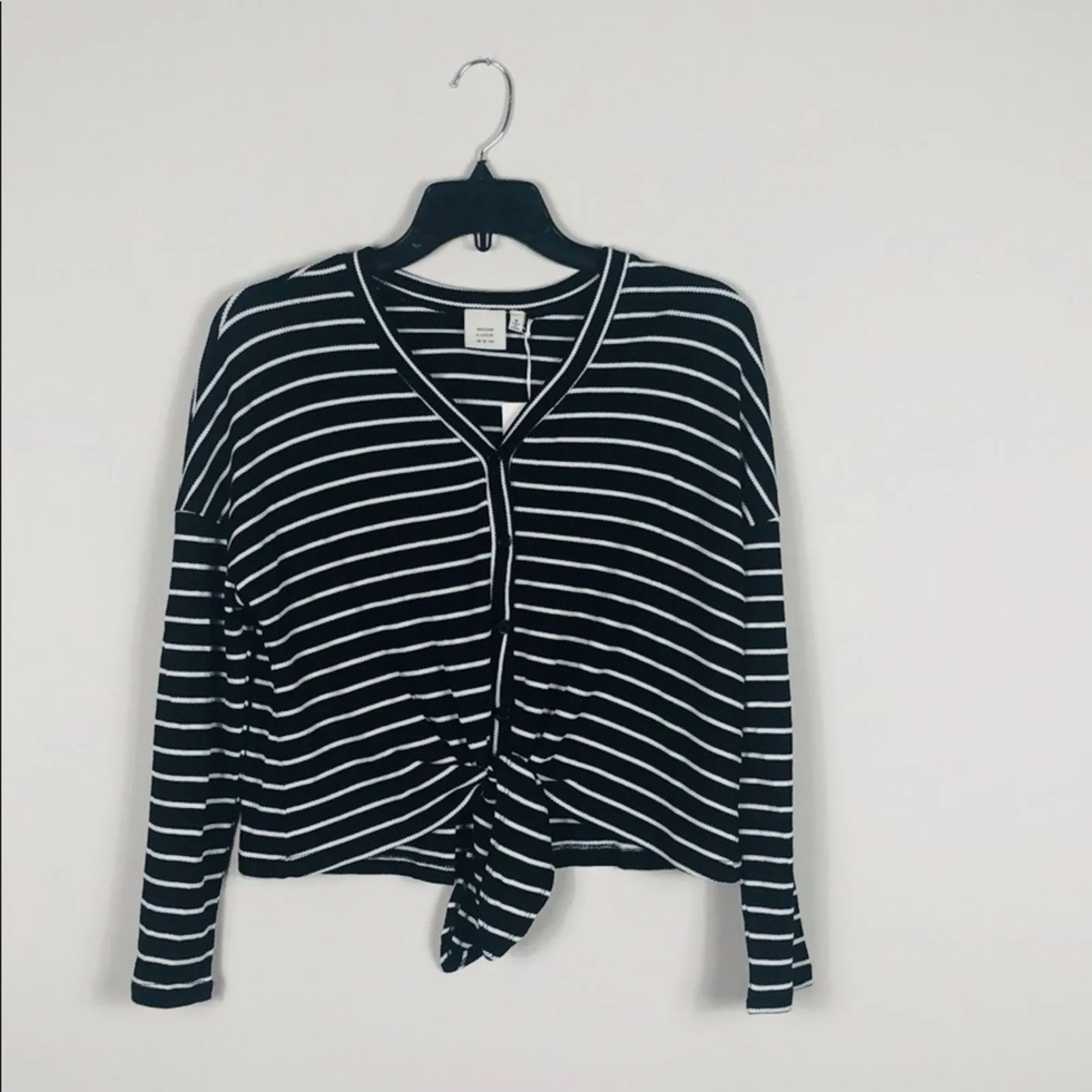 Good Luck Gem Top Striped Tie Front - Image 6