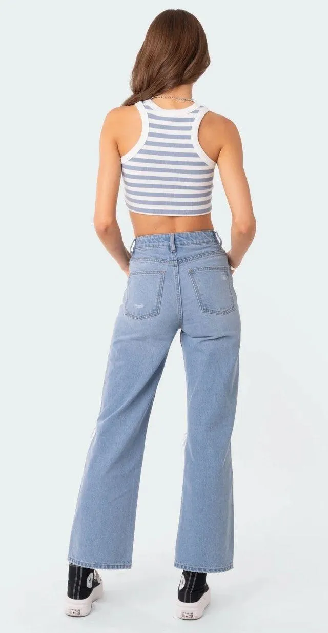 Lori High-Rise Wide Leg Jeans  - Image 5