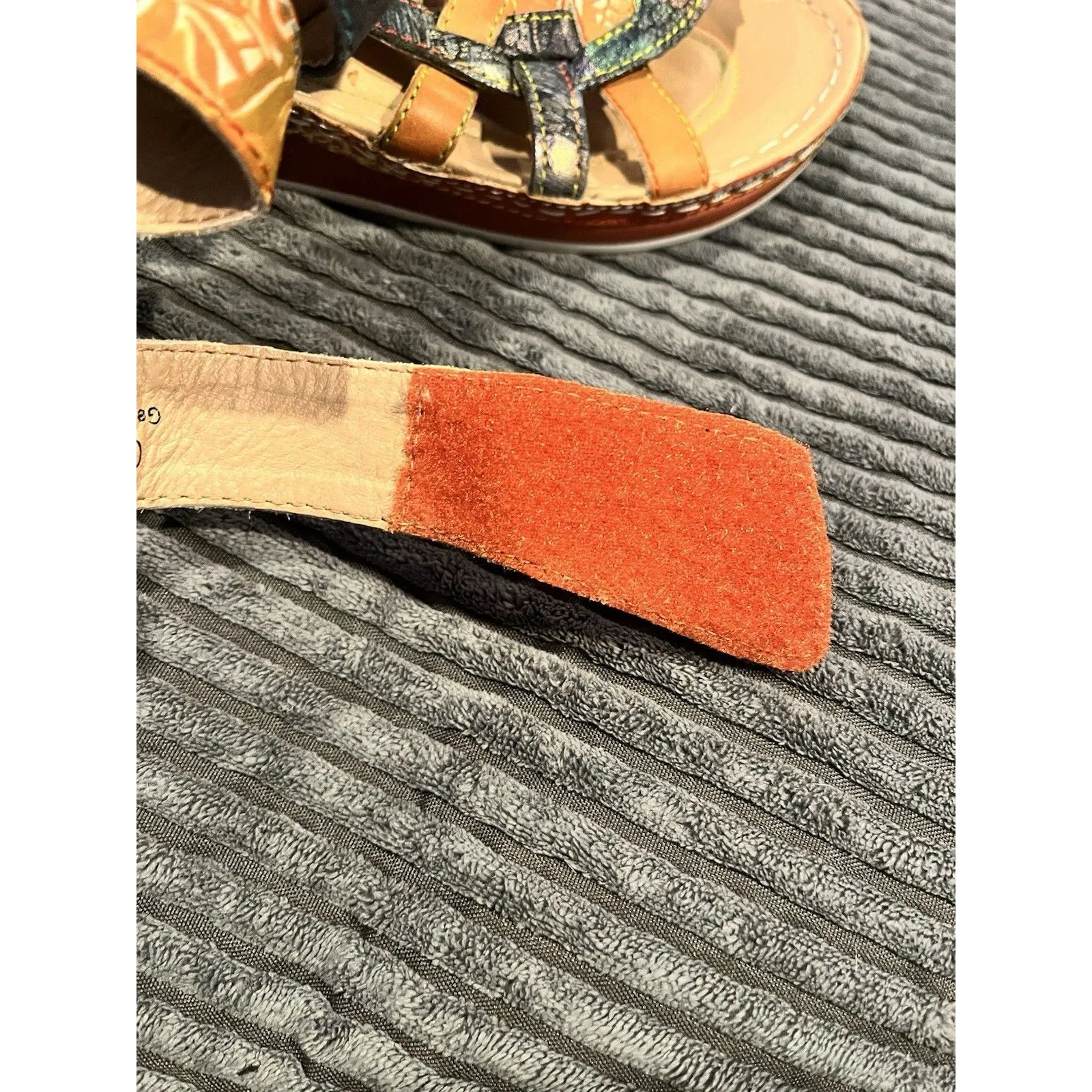 L’Artiste Women’s Sandals Caiman Slide On Adjustable Strap Sz 37 EUC - Image 8