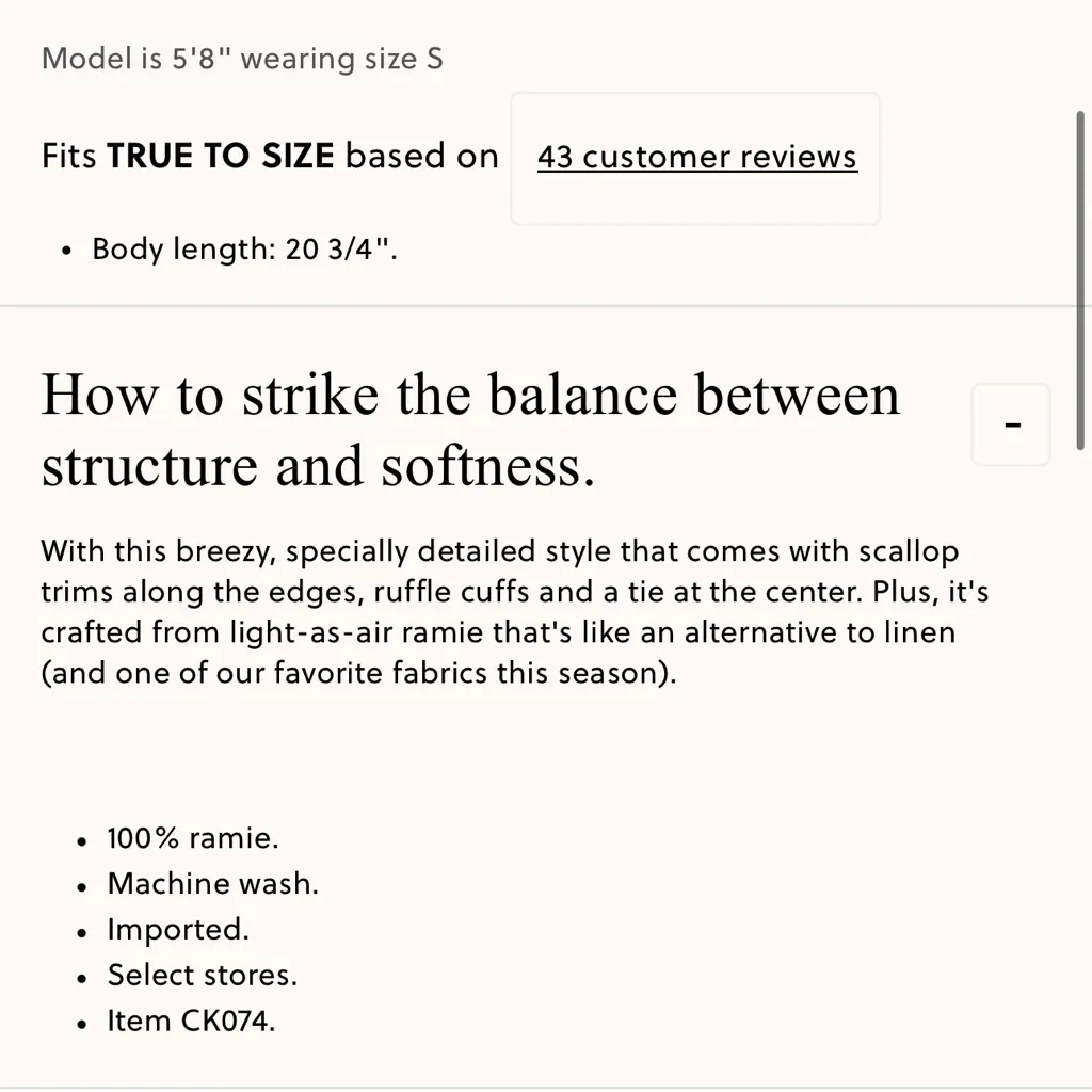 J.Crew Scallop-trim tie-front top in ramie - Image 3