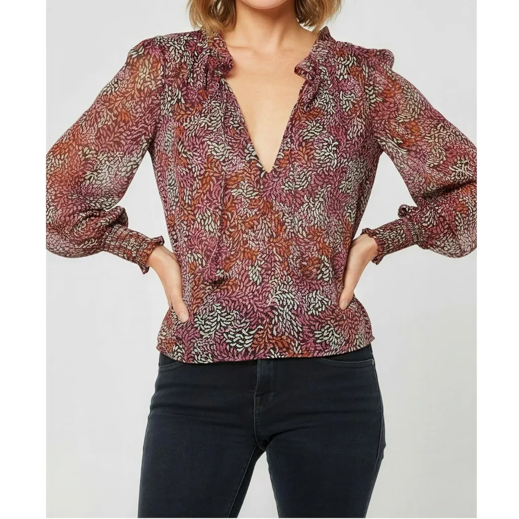 NEW MISA LOS ANGELES Siena Top, Autumn Floral, XS - Image 2