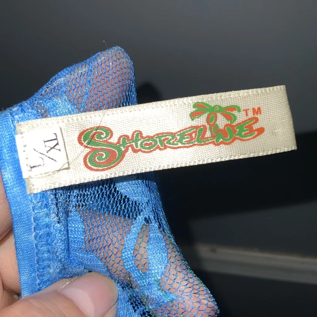 Shoreline Blue & Tan Cayman Islands Starfish Sleeveless Razorback Dress L/XL - Image 8