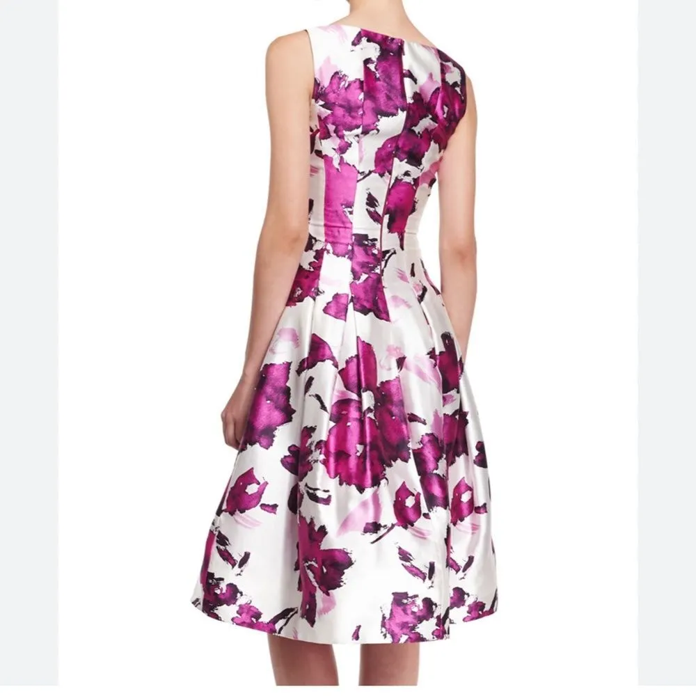NWOT Oscar de la renta water color floral print dress - Image 3