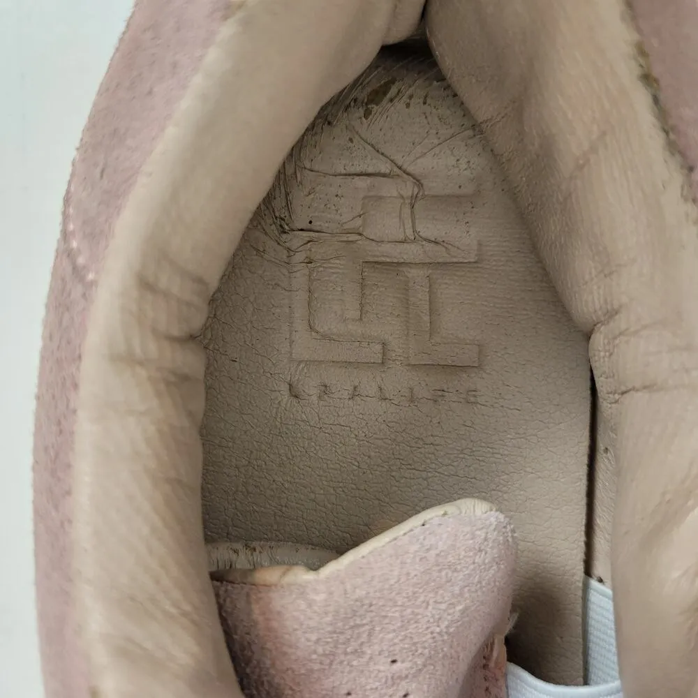 LFL by Life Womens Shoes Size 8 Baby Pink Suede Lace - Image 7