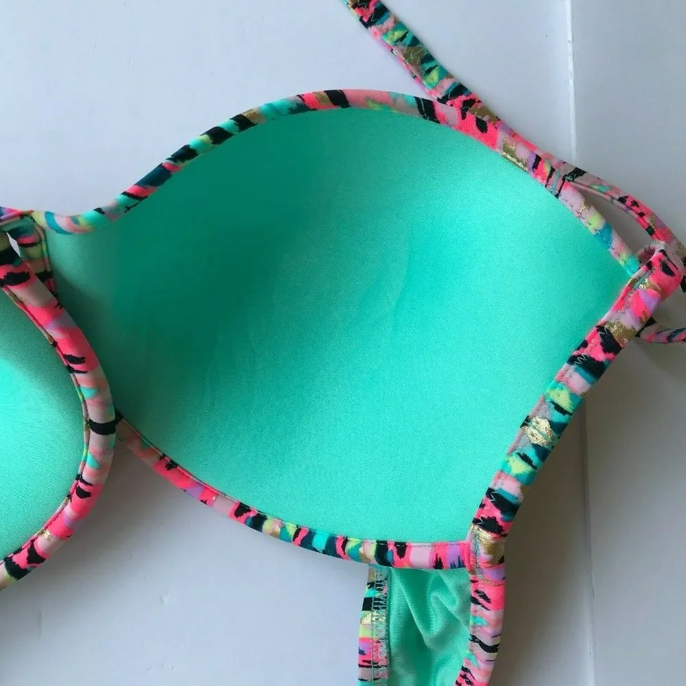 Shade & Shore Bikini Top 30" Bust Neck Ties Hook - Image 10
