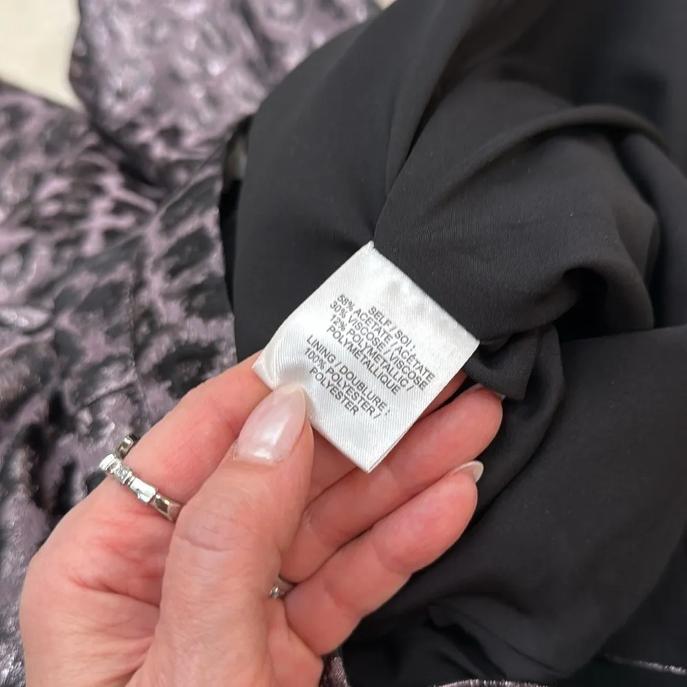 Tanya Taylor Madden Pants in Gray Metallic Animal Print Size 8 - Image 11