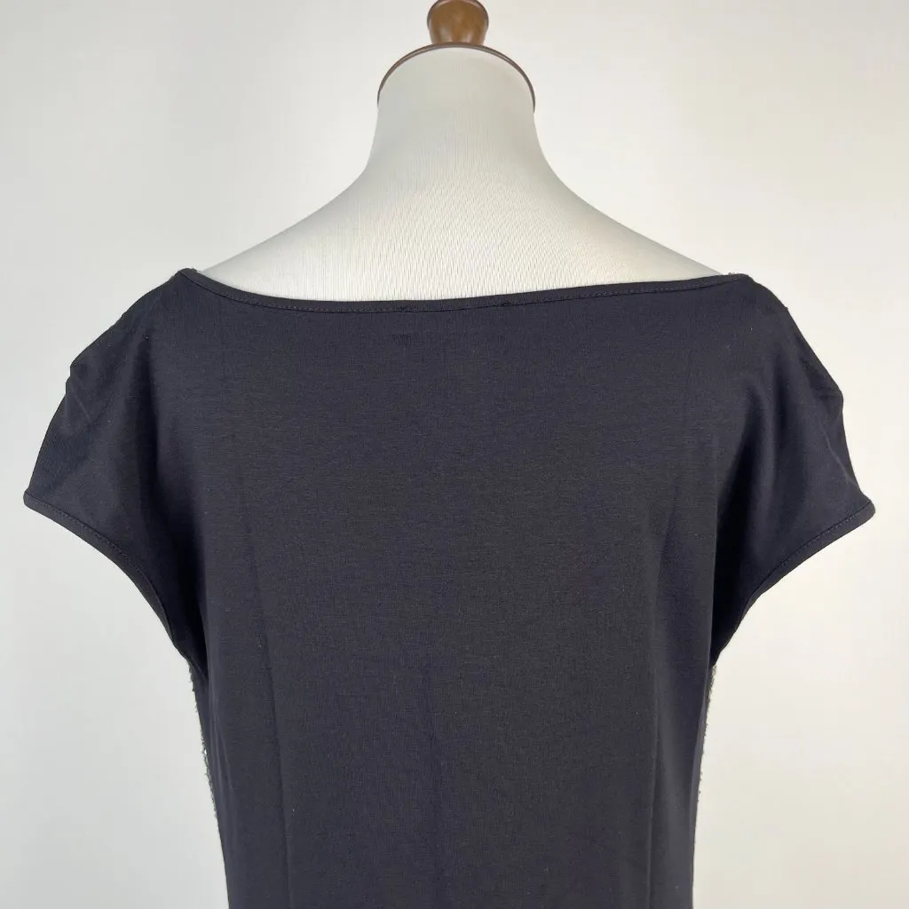 NWOT Mint Velvet Silver Sequins Top Stretch Short - Image 6