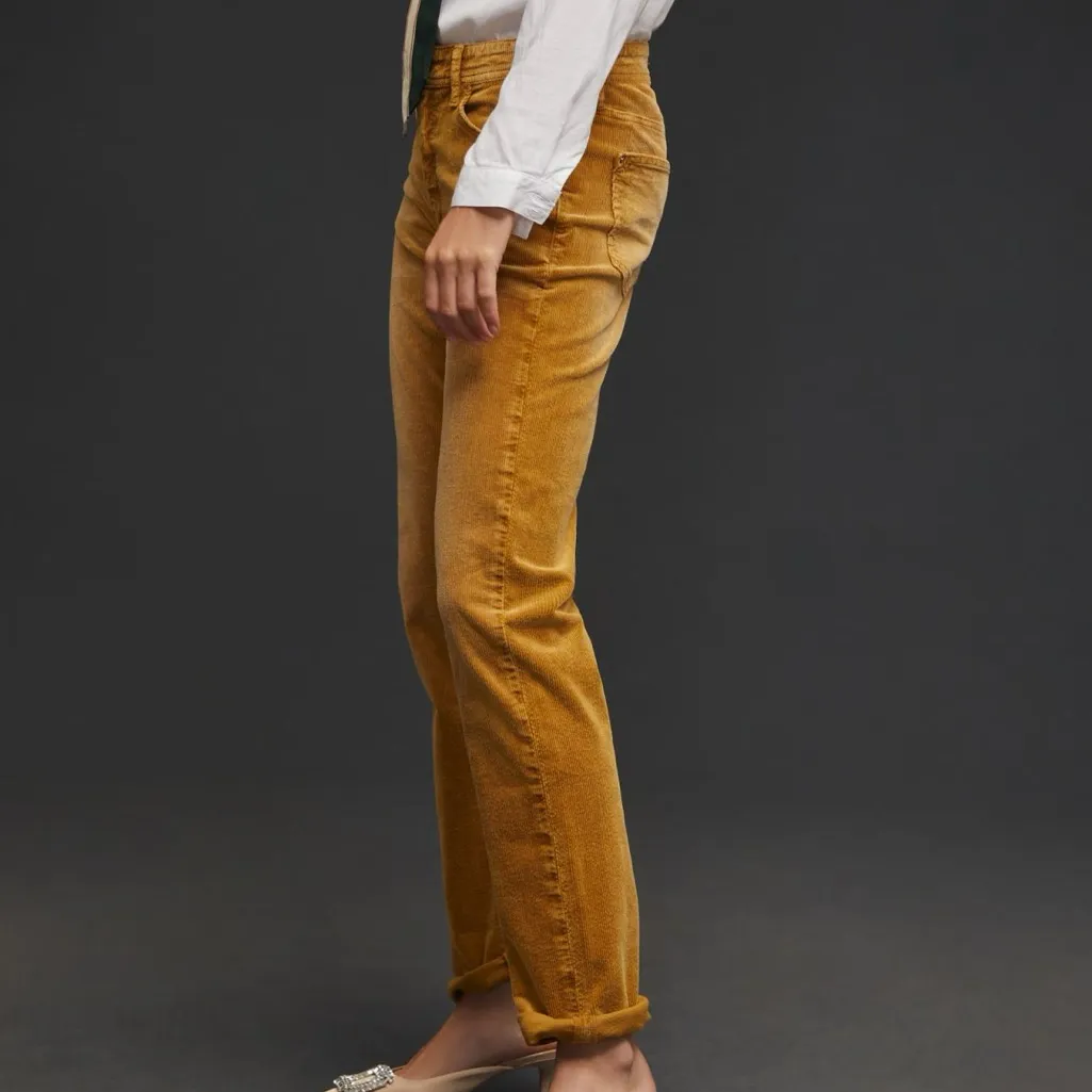 ANTHROPOLOGIE PILCRO high rise skinny courdoy. new w tags. order 142 Orange Size 26 - Image 3