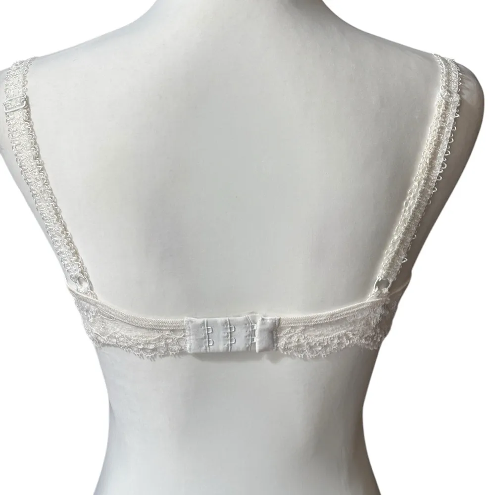Simone Perèle White Lace Underwire Bra Size 34 D - Image 3