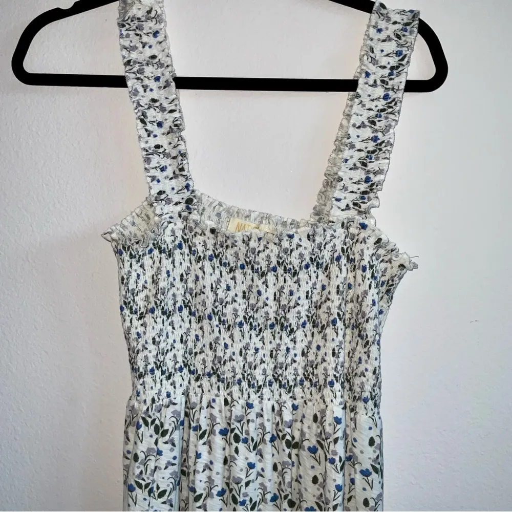 Nation LTD Shoshanah Smocked Sleeveless Tiered Midi Sundress in Cottage - Image 7