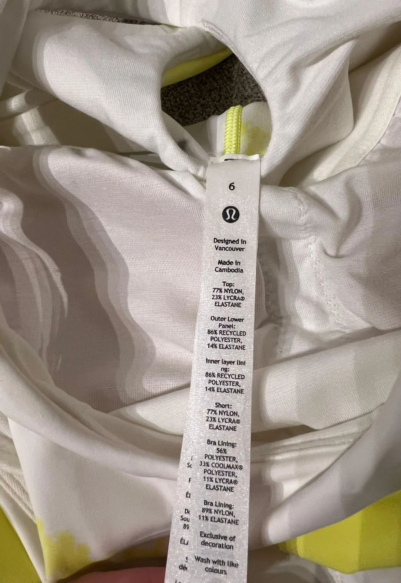 NWT  Court Crush Athletic Dress - Electric Lemon (Size 6) - Image 5