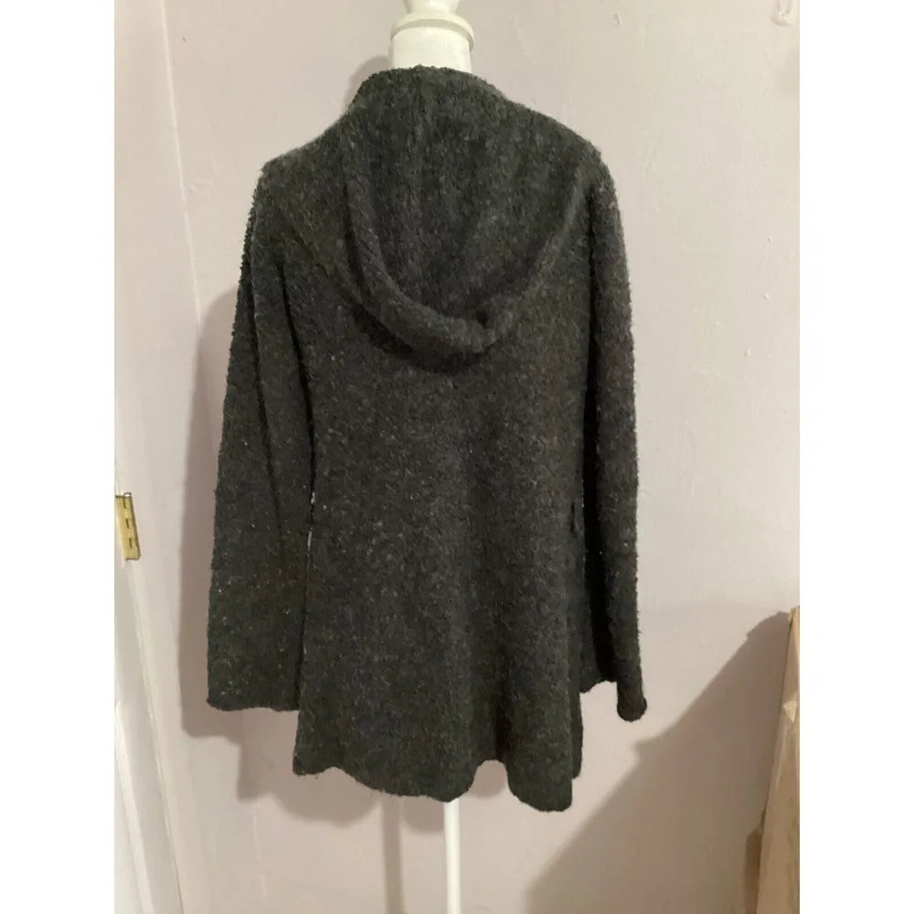 J. Crew Wool Blend Hooded Gray Cardigan - Image 5