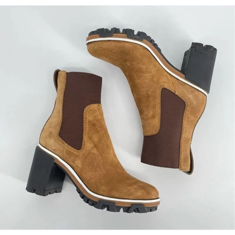 Rag & Bone Shiloh High Heeled Boot Chunky Lug Sole Boot Size 38 / 8 golden brown - Image 5