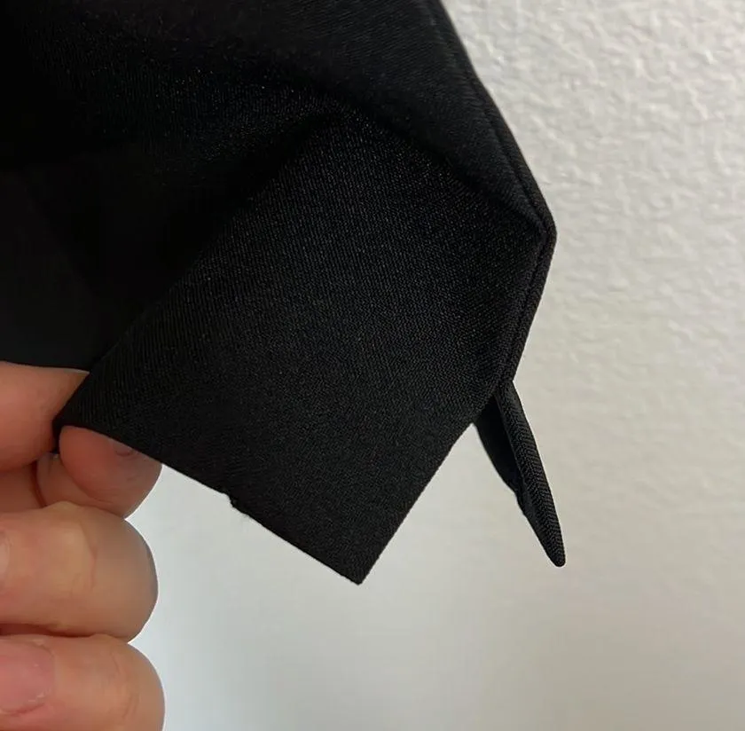 EUC Vintage Wayne R ... Black Slack Trouser Cropped Pants sz 10 - Image 7