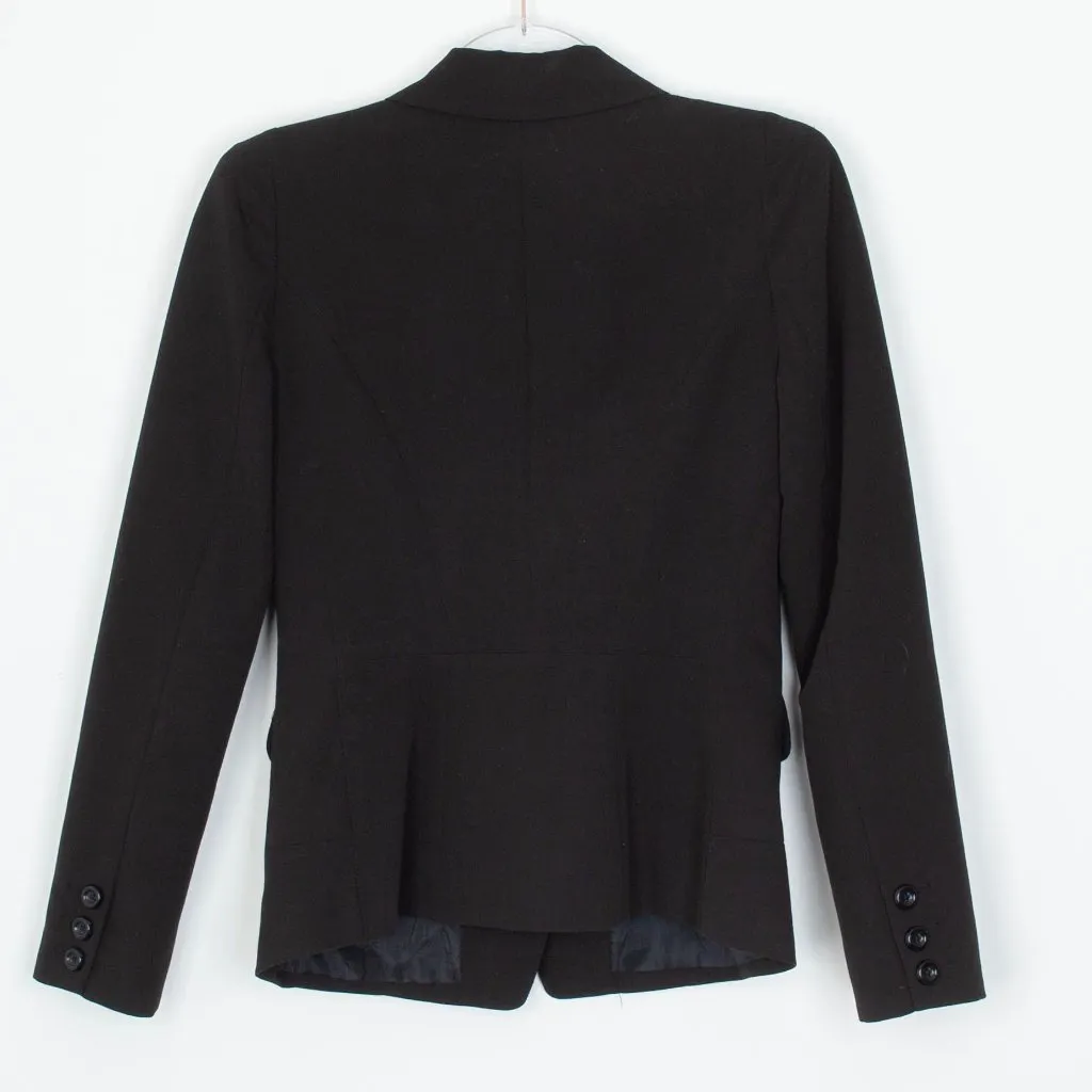 Silence + Noise Womens Double Breasted Blazer Size S Black Classic‎ Professional - Image 6