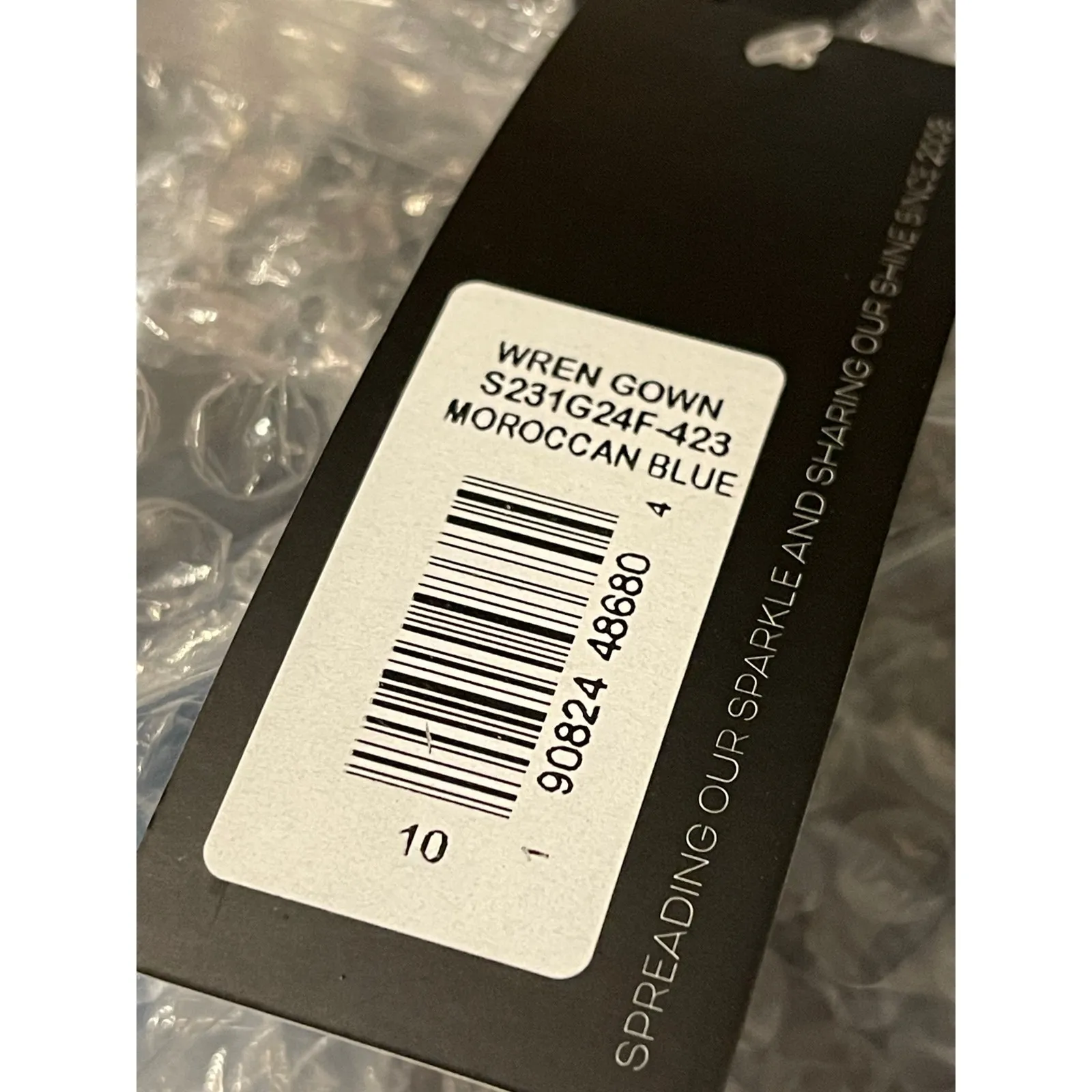Sachin & Babi NEW Size 10 Moroccan Blue Crepe Embroidered Wren Cape Maxi Gown - Image 8