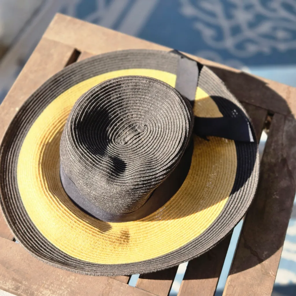 Scala Pronto Paper Hat Tan & Black - Image 5