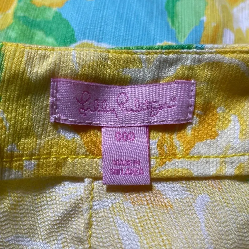 Lilly Pulitzer Size 000 Shorts Colorful Summer Spring - Image 3