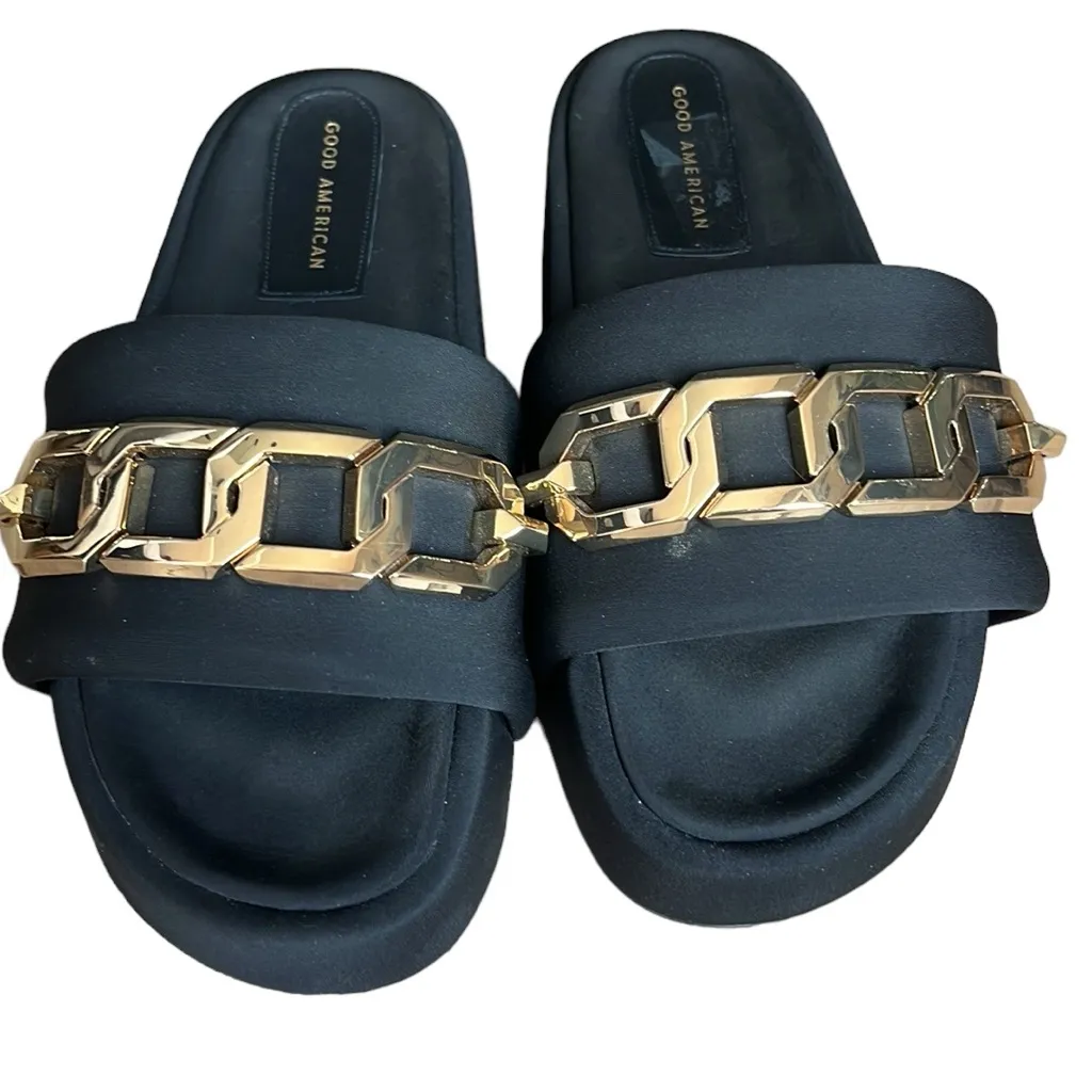 Good American Chain Platform Slide Sandal - Image 3