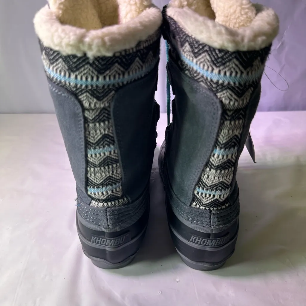 Khombu Women's Winter Boots with Blue Laces - Image 6
