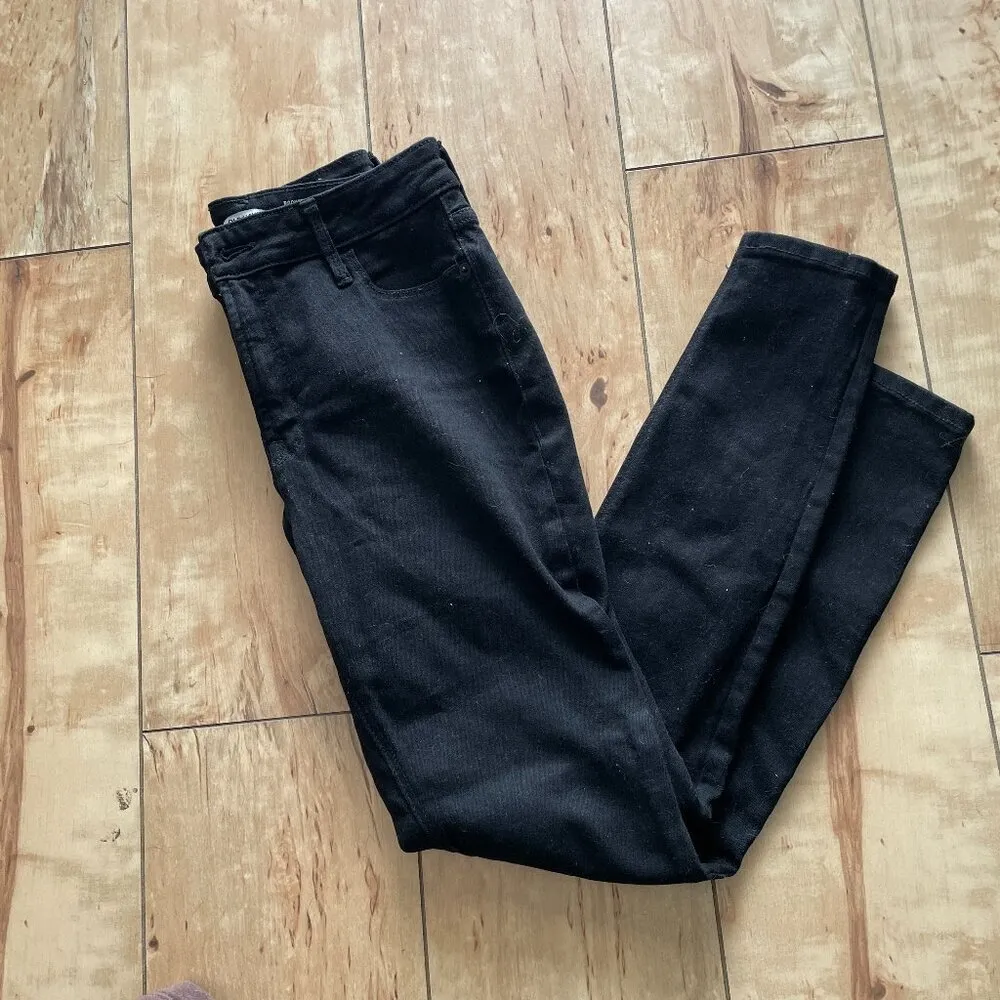 Old Navy Rockstar‎ Super Skinny High Rise Black Jeans Women’s Size 6 Short - Image 4