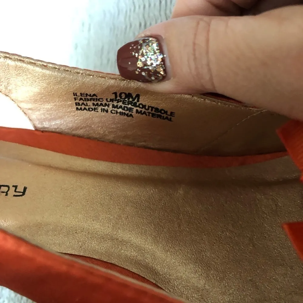 CL‎ By Laundry “Ilena” Orange Cork Wedges - Image 7