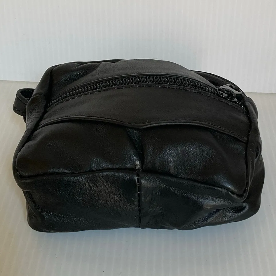 Patchwork Mexican Leather Coin Purse / Monedero de Piel Mexicana Patchwork Black - Image 5