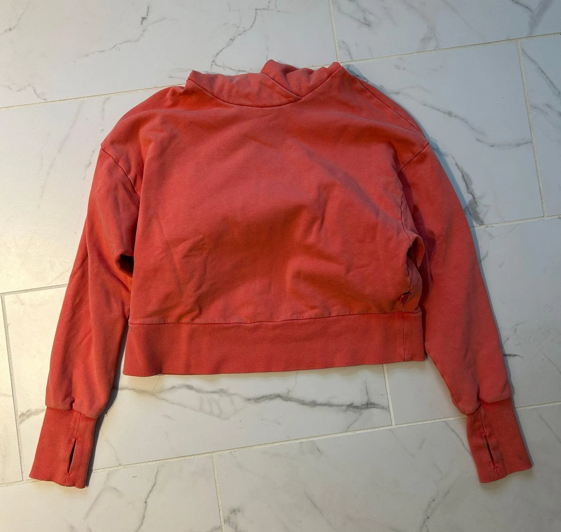 Cropped Orange/Pink Hoodie - Image 3