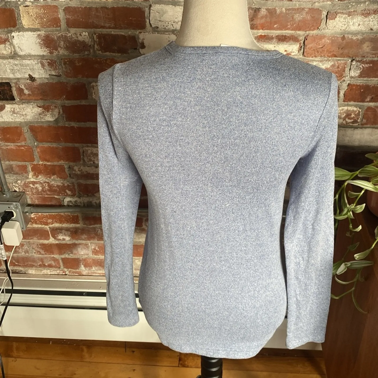 Gap Light Blue Long Sleeve Shirt Size M - Image 4