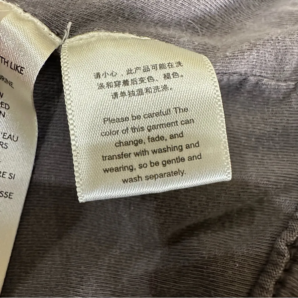 Free People We The Free Moto Hoodie Jacket Dark Gray Cropped Grunge Distressed S - Image 15