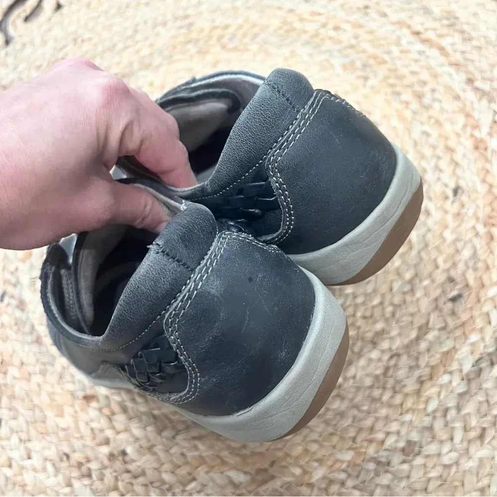 Aetrex Dana Lace-Up Oxford Navy Leather Orthotic Sneakers in Size US 9-9.5 - Image 4