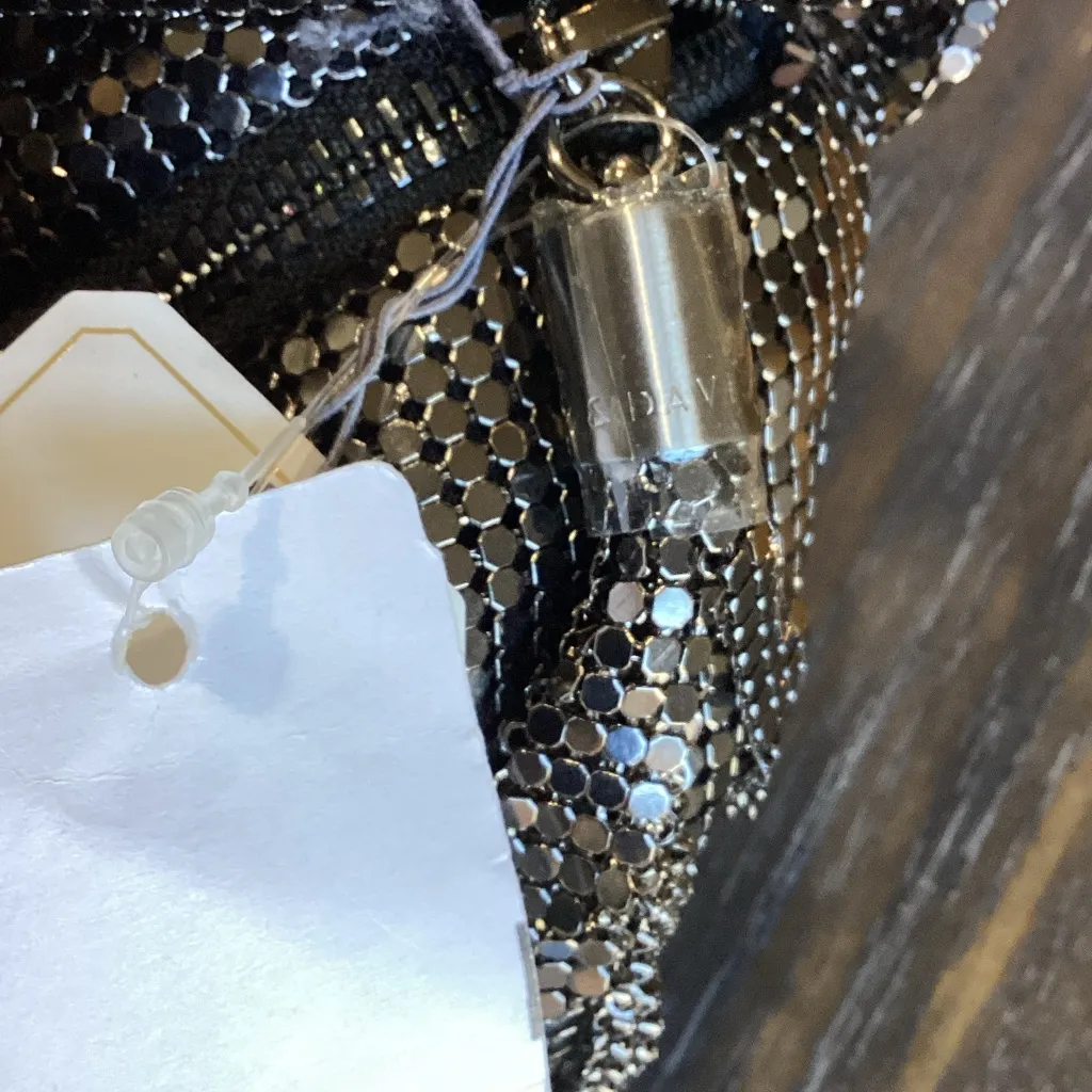 Whiting & Davis Marisol Twisted Hobo Handbag in Gunmetal - Image 7