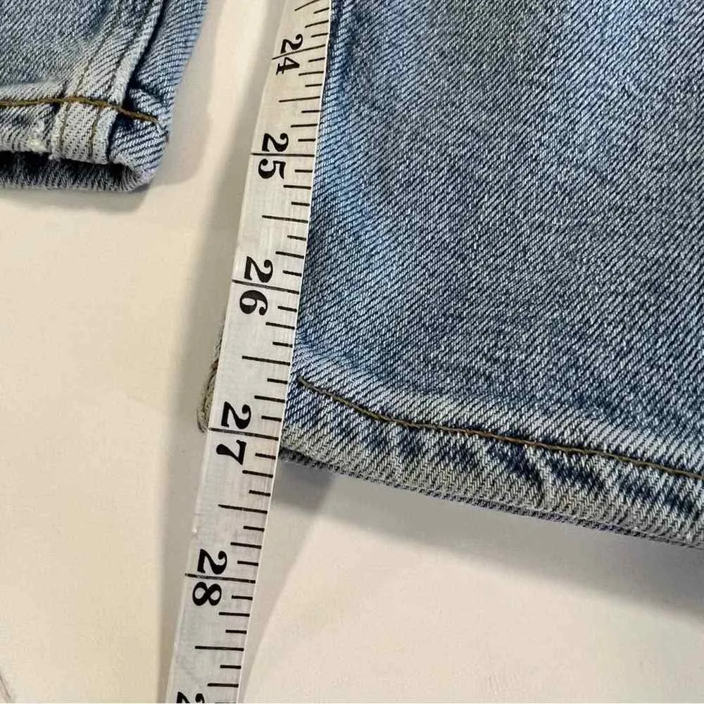 RE/DONE Sz 25 Womens Mid 90’s Comfort Stretch High Rise Ankle Jeans Button Fly - Image 8