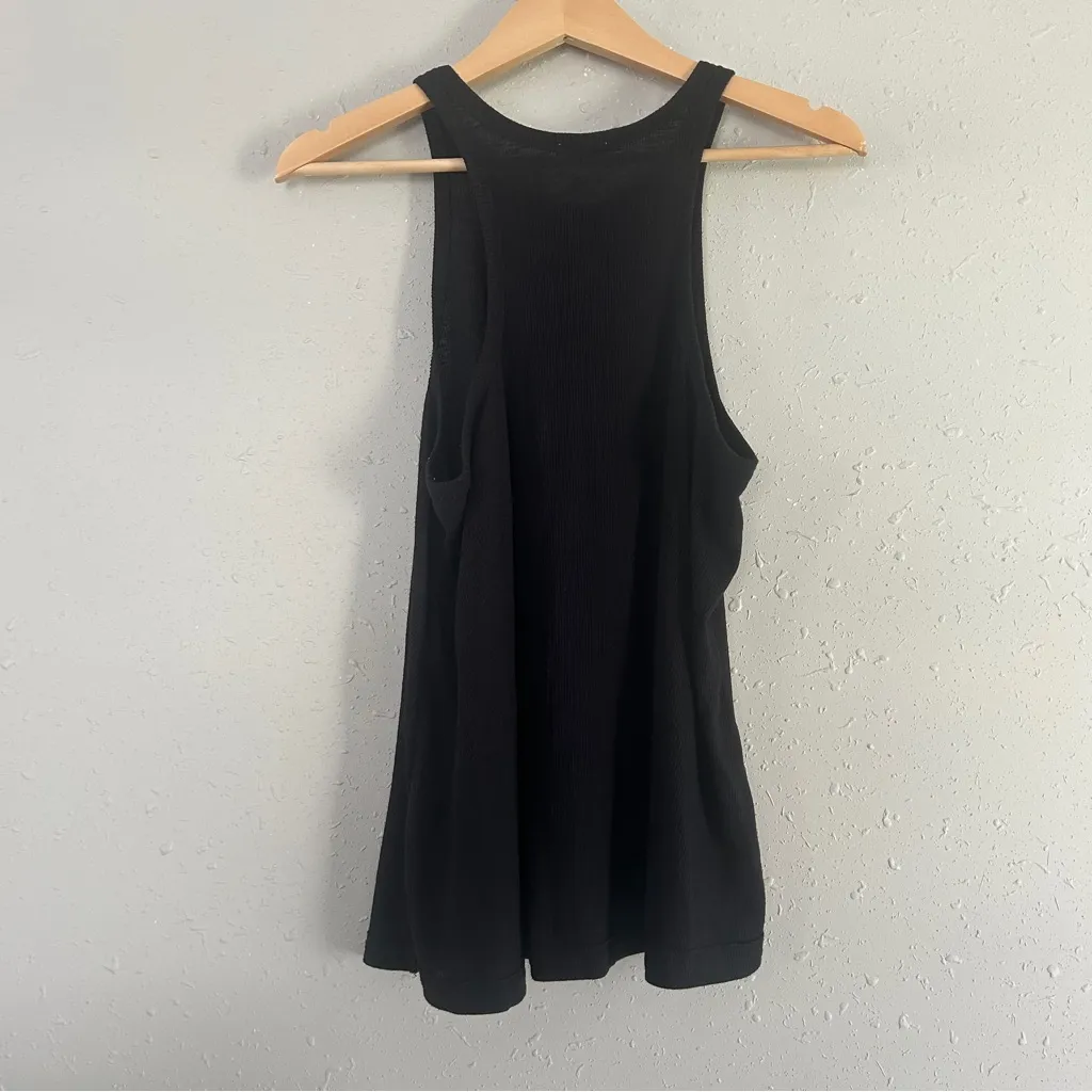 Intimately Free People Black Sleeveless Tank Top Oversized Ribbed Comfy Neutral - Image 5
