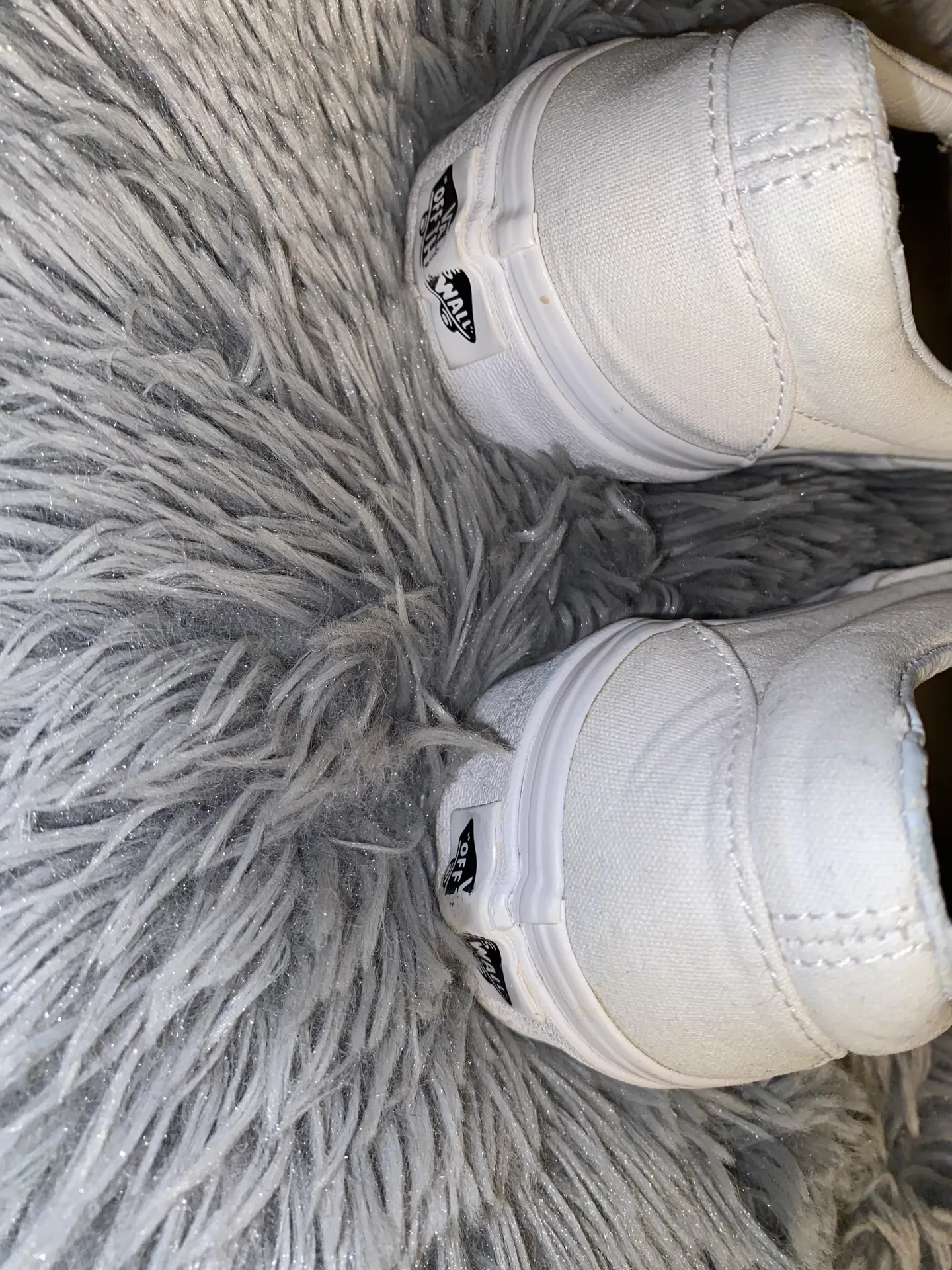 Vans White Slip-ons - Image 6