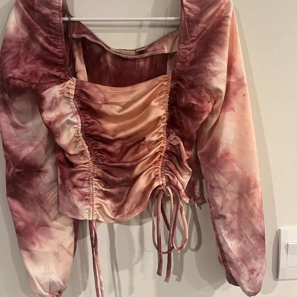 Willow & Root Satin Tie Dye Top size xs - Image 2