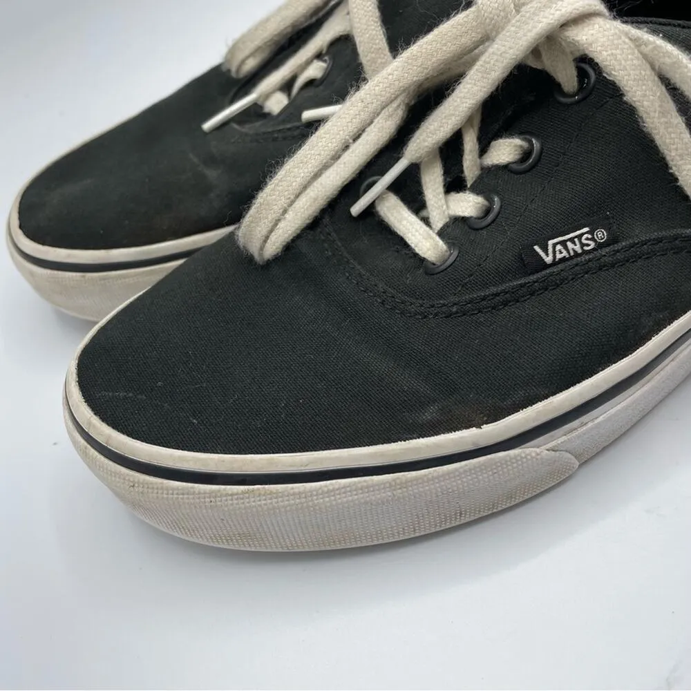 Vans Black Canvas Classic Lace Up Sneakers Womens 8 Comfort Shoes Skater - Image 7