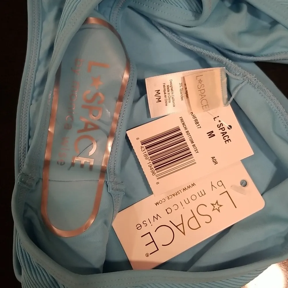 💕L*SPACE💕 Henley Ribbed Bikini Aquarius XL/M NWT - Image 12