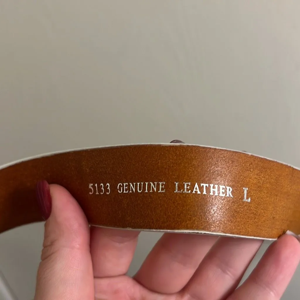 ✨MOST WANTED GEORGIA MARBLE RESIN BUCK SZ LARGE BELT✨ White - Image 5