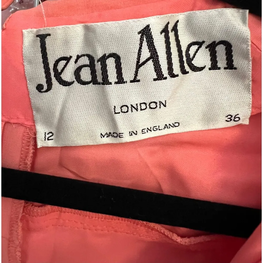 Vintage 1960s Jean Allen Coral Pleated Mini - Image 3