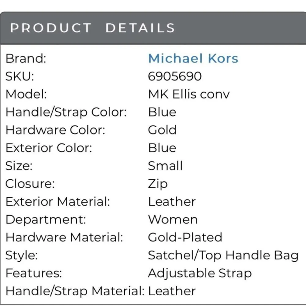 Michael Kors  Ellis top handle satchel Crossbody - Image 2