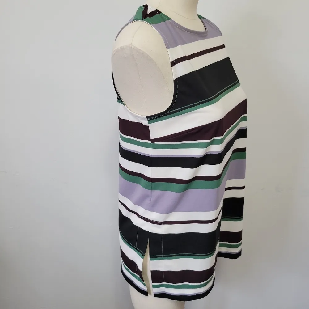 Ann Taylor Factory horizontal stripe blouse size mp - Image 3