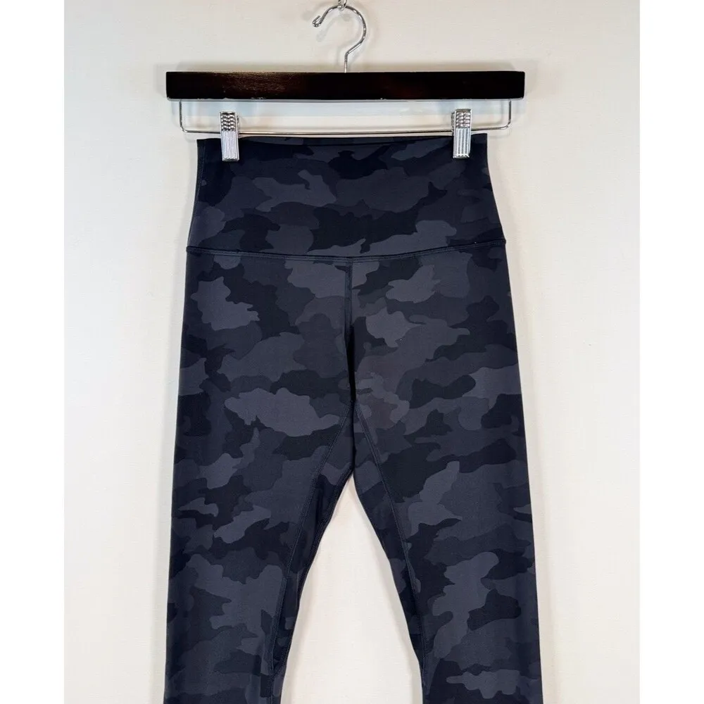 Lululemon Womens Leggings Black Align High Rise Camo Pull On Stretch Yoga Size 6 - Image 7