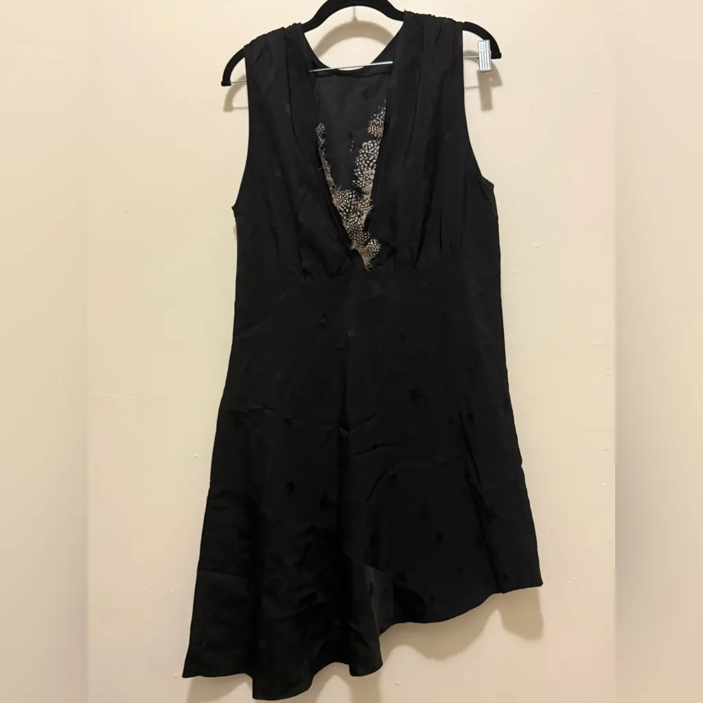 Zadig & Voltaire Root Star Deluxe Asymmetrical Hem Dress Large - Image 3