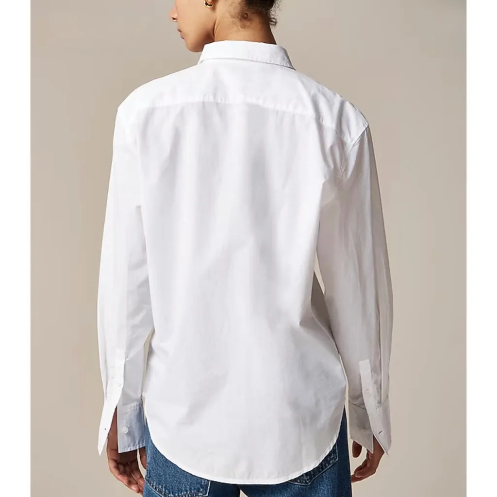 NWT J. Crew Tall Garçon Classic Shirt Cotton Poplin White - Image 7